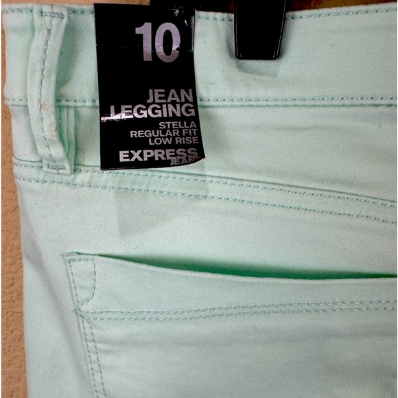 NWT Express Mint Green Stella Low Rise Skinny Jeans - Picture 8 of 16